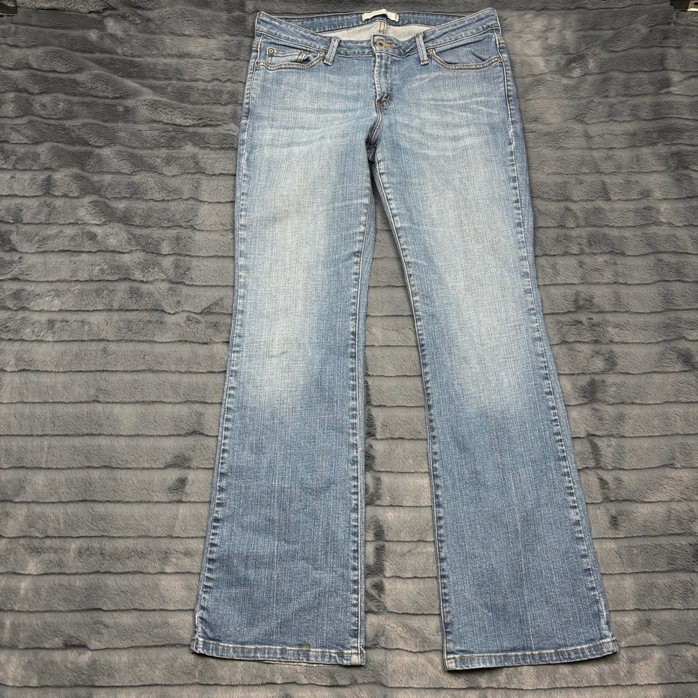 Levis 545 Low Boot Cut Jeans Womens 10 Medium Blue Denim Flap Pocket Low Rise